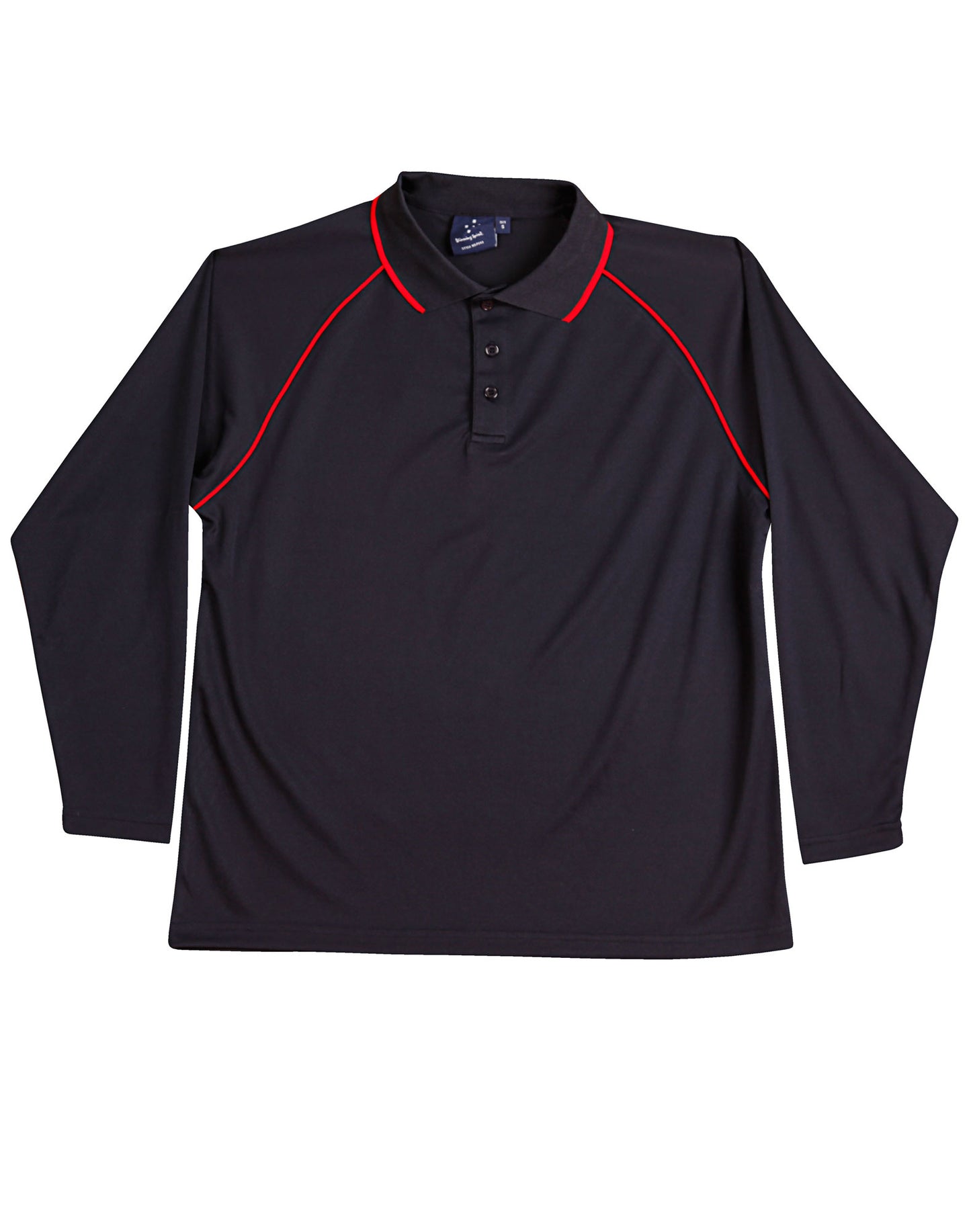 Long Sleeve Contrast Polo - made by AIW