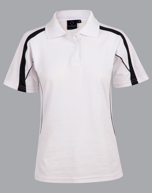 This product is made by AIW and distributed by B-Protected. The Ladies Ottoman Polo Shirt has the part number of AIWPS45
