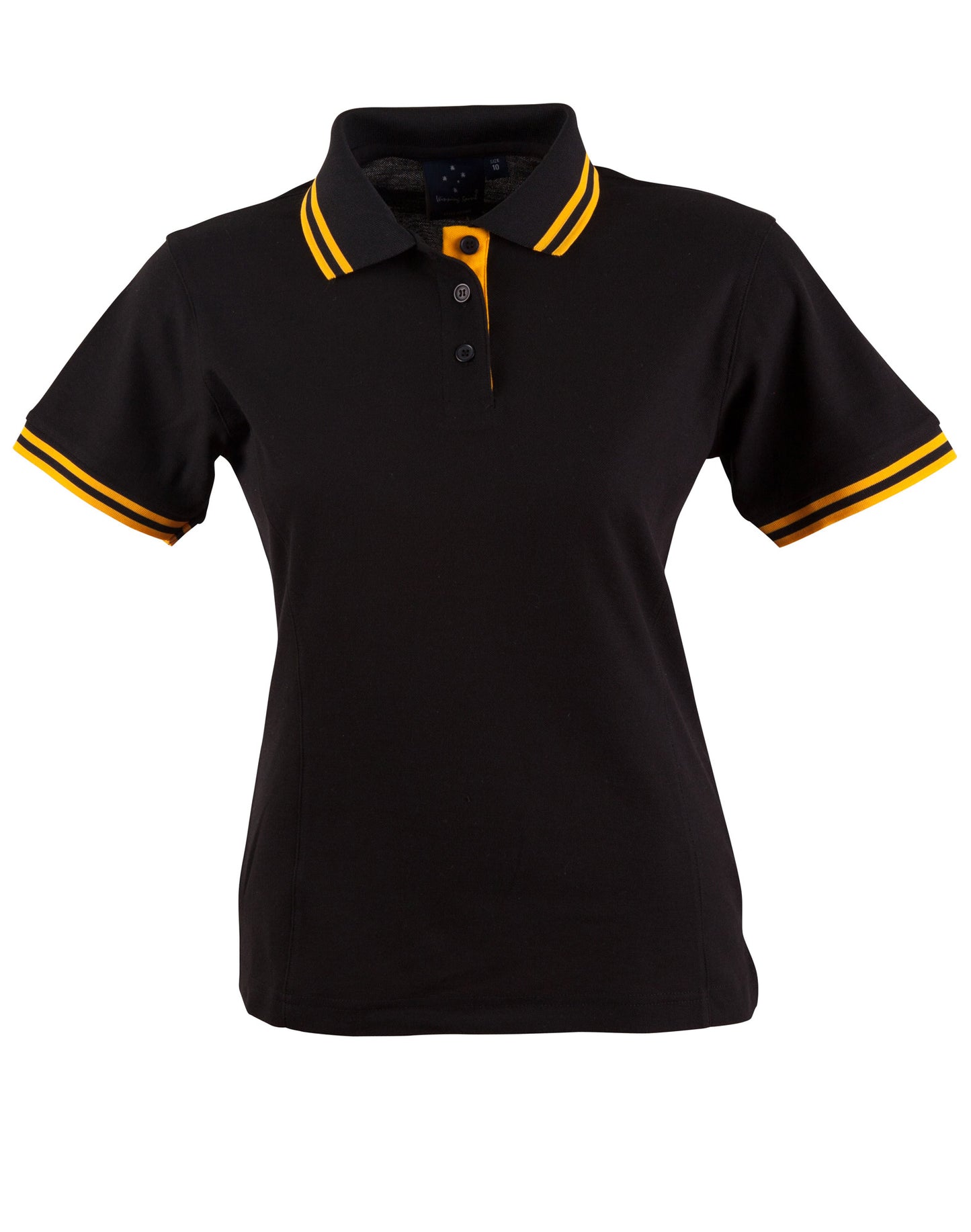 Contrast Ladies Short Sleeve Polo Shirt - made by AIW