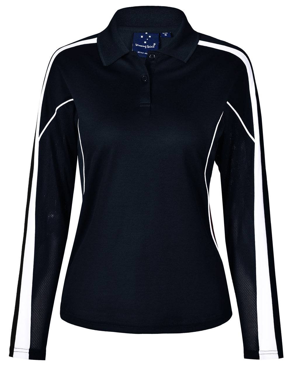 Ladies Tru Dry Long Sleeve Polo - made by AIW