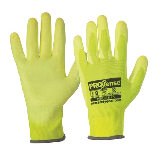 Prolite Gloves Hivis Yellow Gloves - made by PRO Choice