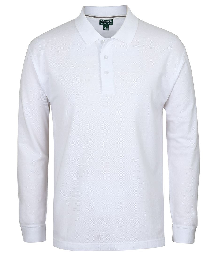 C Of C Pique Long Sleeve Polo - made by JBs Wear