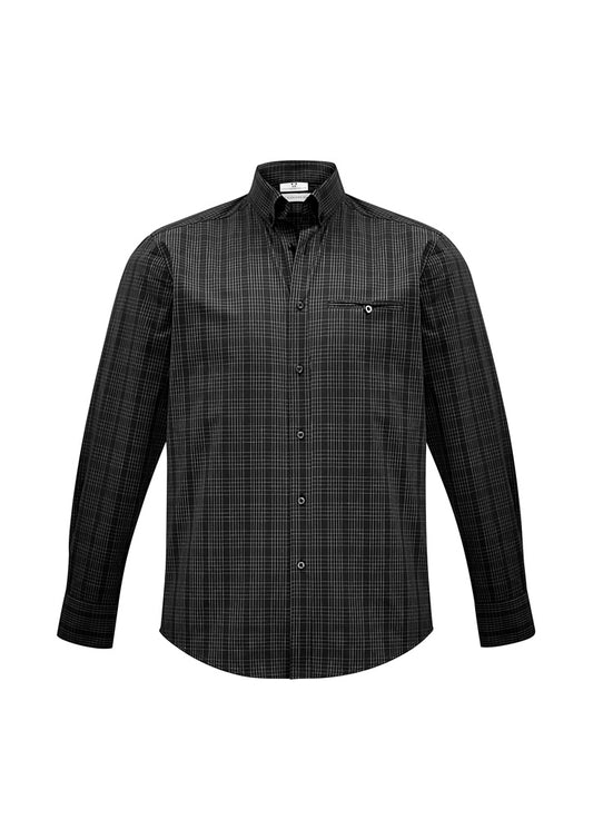 This product is made by Fashion Biz and distributed by B-Protected. The Mens Harper Long Sleeve Shirt has the part number of BIZS820ML