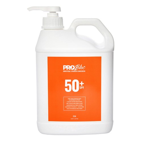 Probloc 50With Sunscreen 2.5L Pump Bottle - made by PRO Choice