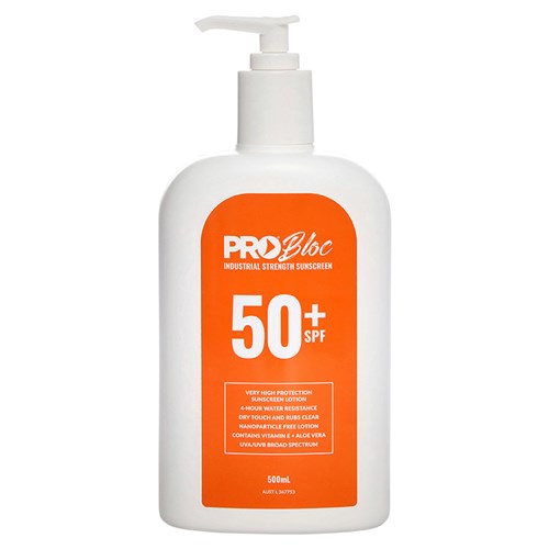 Probloc 50With Sunscreen 500ml Pump Bottle - made by PRO Choice