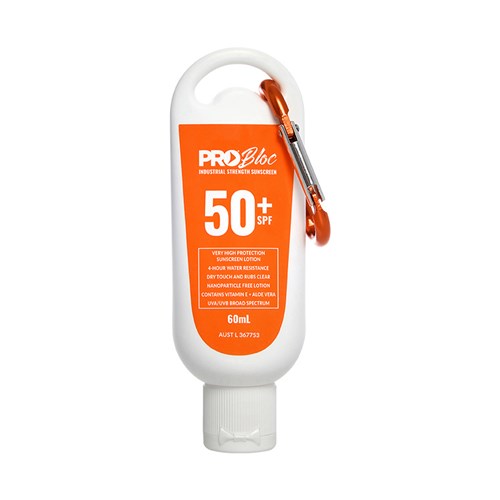 Probloc 50With Sunscreen 60ml Squeeze Bottle With Carabiner - made by PRO Choice