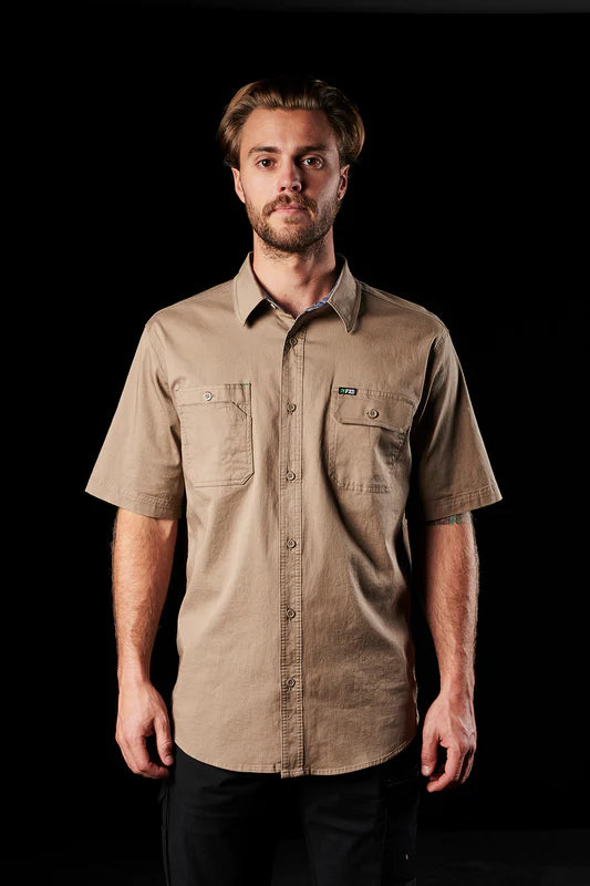 This product is made by FXD Workwear and distributed by B-Protected. The Short Sleeve 360 Degrees Stretch Work Shirt has the part number of FXDSSH1