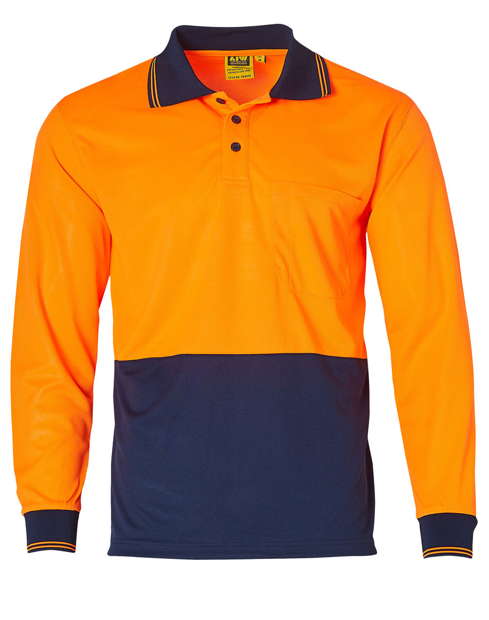 Hivis Long Sleeve Cooldry Polo - made by AIW
