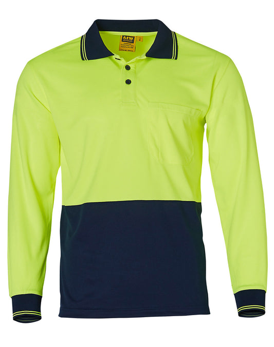 Hivis Long Sleeve Cooldry Polo - made by AIW