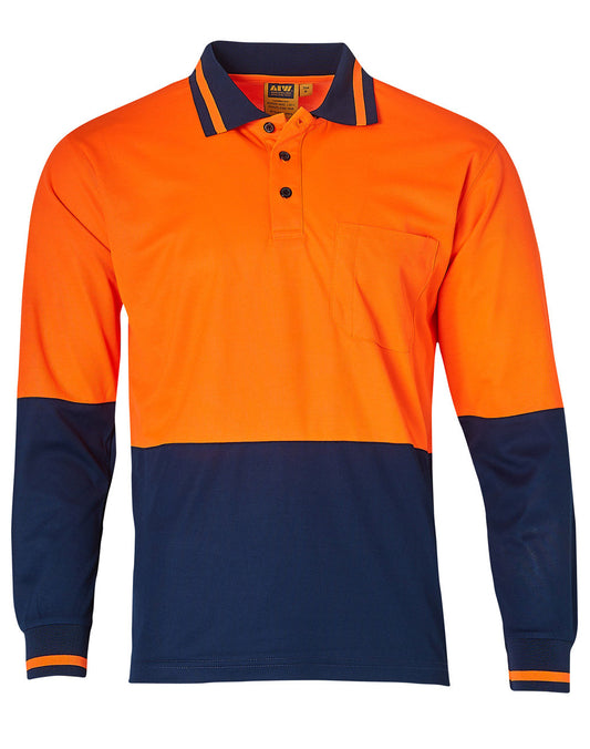 This product is made by AIW and distributed by B-Protected. The Hi Vis Long Sleeve Truedry Polo has the part number of AIWSW11