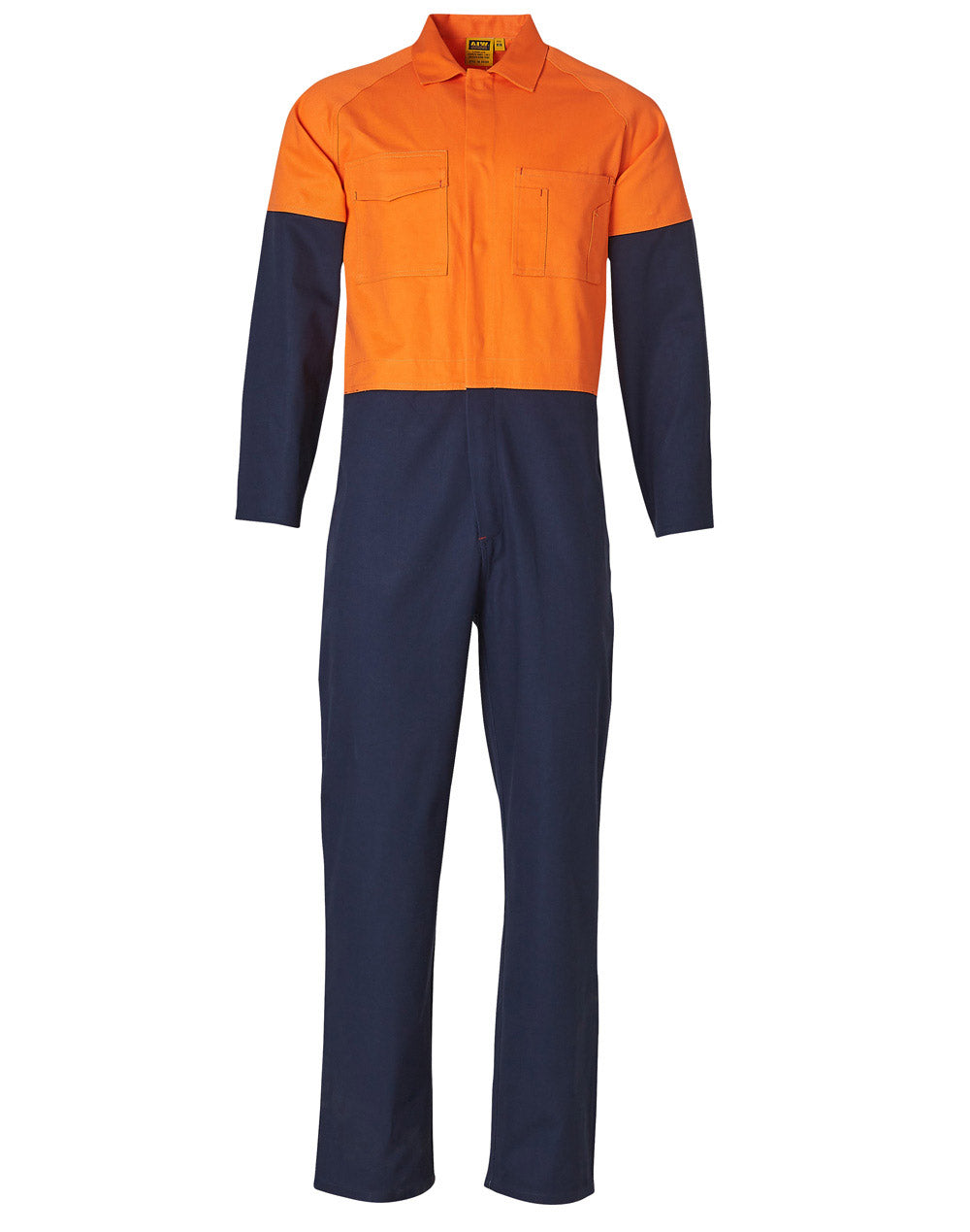 Hi Vis Cotton Drill Coveralls - made by AIW