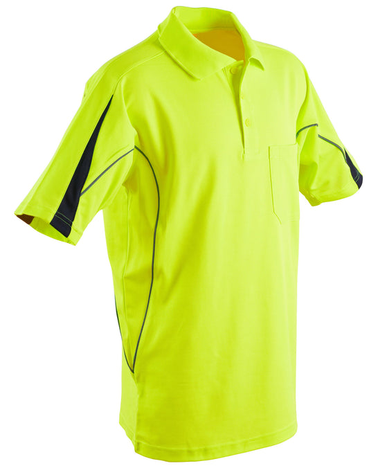 Hi Vis Mens Short Sleeve Polo - made by AIW