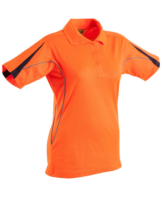 This product is made by AIW and distributed by B-Protected. The Truedry Ladies Short Sleeve Polo has the part number of AIWSW26A