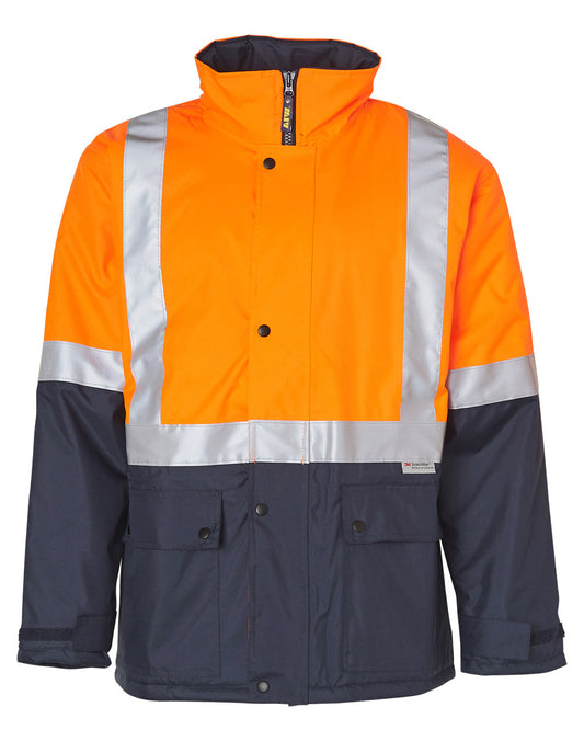 This product is made by AIW and distributed by B-Protected. The Hi Vis Day Night Quilt Lined Jacket has the part number of AIWSW28A