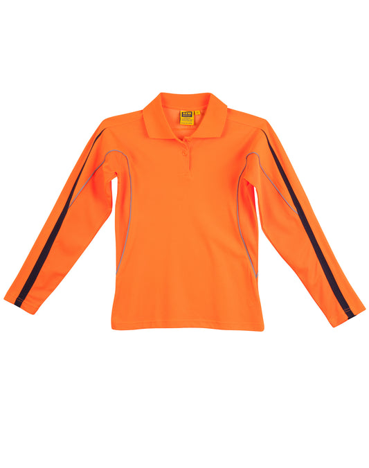 Ladies Truedry Long Sleeve Polo - made by AIW