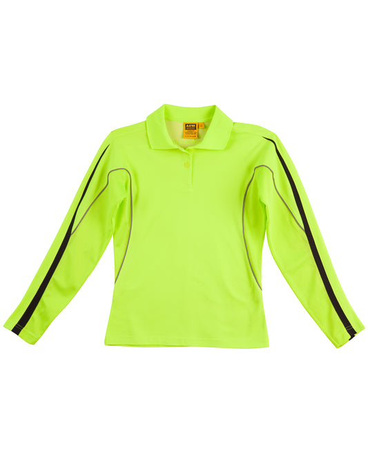 This product is made by AIW and distributed by B-Protected. The Ladies Truedry Long Sleeve Polo has the part number of AIWSW34A