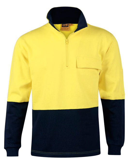 This product is made by AIW and distributed by B-Protected. The Hivis Ctn Half Zip Windcheater has the part number of AIWSW47