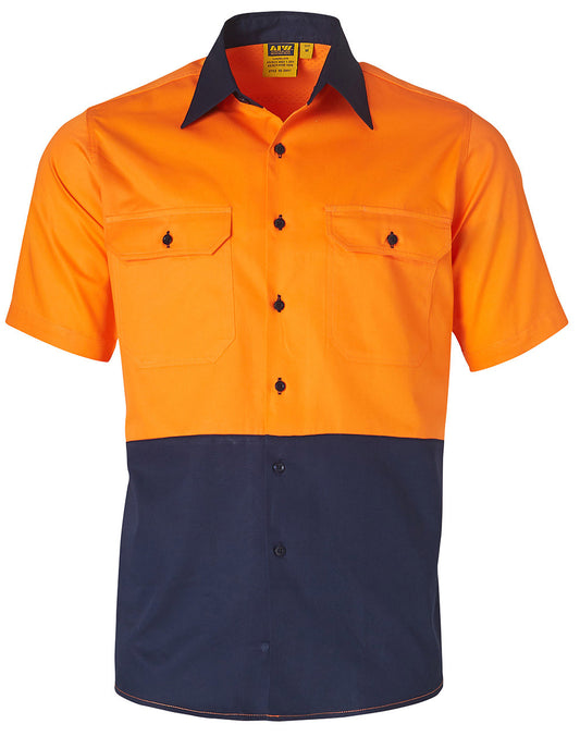 This product is made by AIW and distributed by B-Protected. The Hi Vis Short Sleeve Coolbreeze Shirt has the part number of AIWSW57