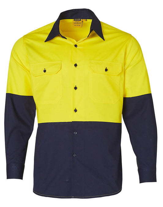 Hi Vis Long Sleeve Coolbreeze Shirt - made by AIW