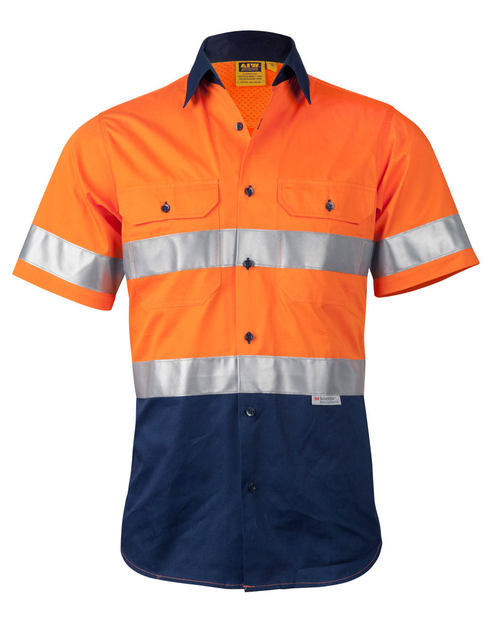 Hi Vis Day Night Short Sleeve Coolbreez Shirt - made by AIW