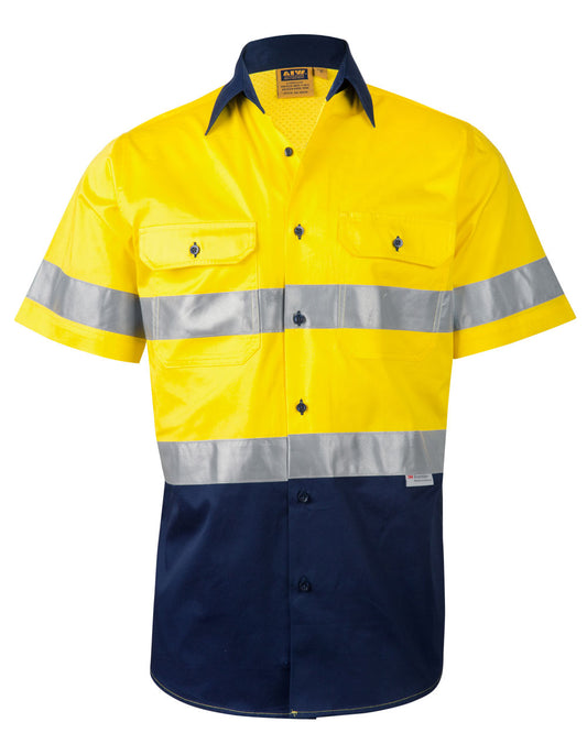 This product is made by AIW and distributed by B-Protected. The Hi Vis Day Night Short Sleeve Coolbreez Shirt has the part number of AIWSW59