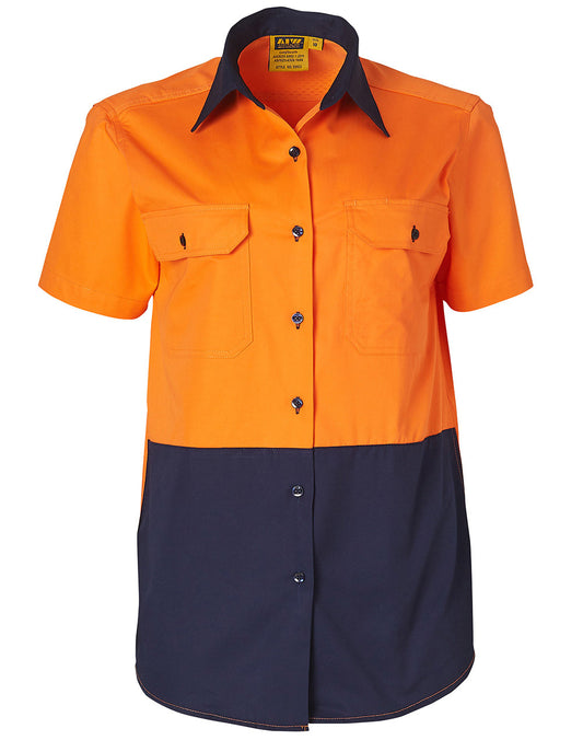This product is made by AIW and distributed by B-Protected. The Ladies C/breeze Day Short Sleeve Shirt has the part number of AIWSW63