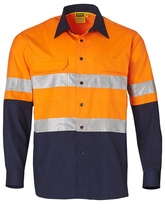 This product is made by AIW and distributed by B-Protected. The Hi Vis Ripstop Ls Shirt W Tape has the part number of AIWSW69