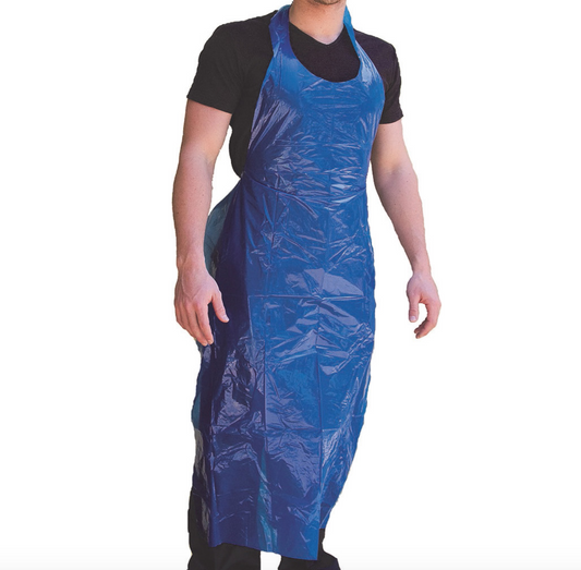 Carton of 300 Disposable Aprons - 1450mm length - made by YSF