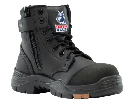 This product is made by Steel Blue and distributed by B-Protected. The Argyle Zip Composite Boot has the part number of SB317532-WN-10