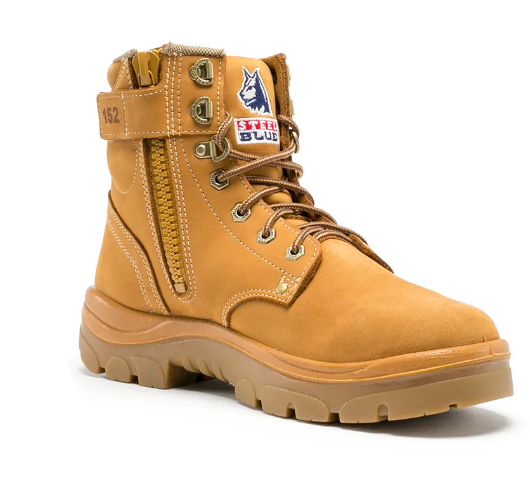 This product is made by Steel Blue and distributed by B-Protected. The Argyle Zip Side Safety Boots has the part number of SB312152-WN-10