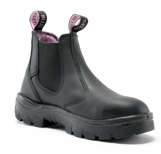 This product is made by Steel Blue and distributed by B-Protected. The Hobart Ladies Safety Boot has the part number of SB512701