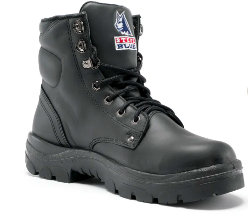 This product is made by Steel Blue and distributed by B-Protected. The Nitrile Argyle Safety Boots has the part number of SB322102-WN-10