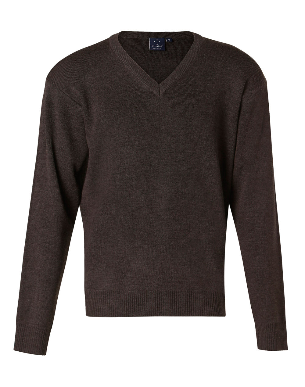 V-neck Wool Mix Jumper - made by AIW