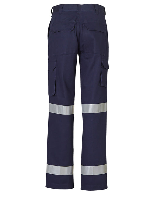 Ladies Drill Cargo Pant With Tape - made by AIW