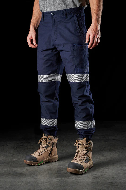 Cuffed Work Pants With Tape - made by FXD Workwear