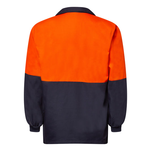 This product is made by Workcraft and distributed by B-Protected. The Hi Vis Long Sleeve Food Industry Jacshirt With Modesty Insert has the part number of NCC-WS6073-O-N-3XL