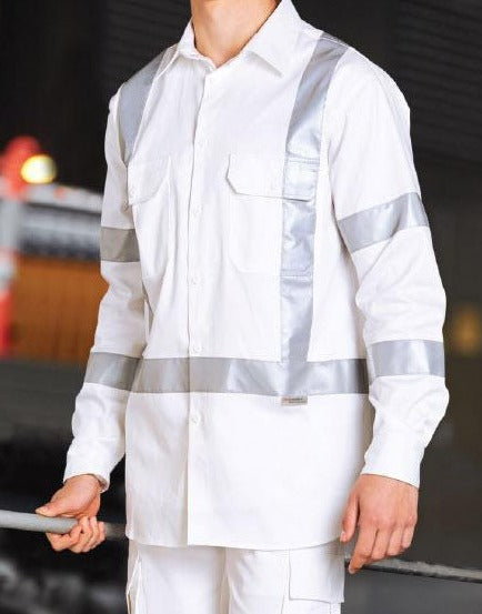 This product is made by AIW and distributed by B-Protected. The White Long Sleeve Shirt With Ref Tape has the part number of AIWWT09HV