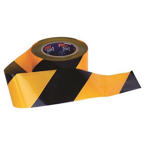 Yellow Black Tape - 100m x 75mm - made by PRO Choice