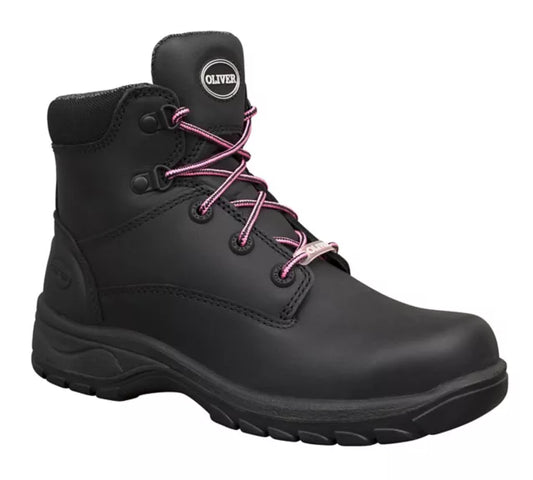 This product is made by Oliver Footwear and distributed by B-Protected. The Ladies Zip Side Safety Boots has the part number of O49445Z