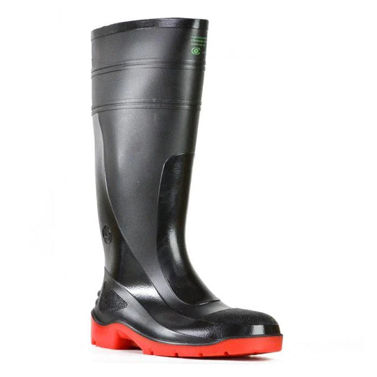 Black/red Safety Gumboot - made by Bata Industrial