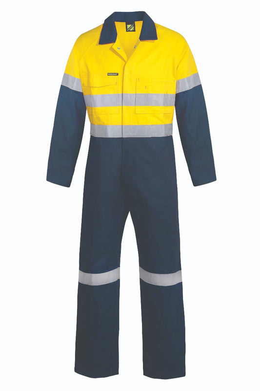 This product is made by Workcraft and distributed by B-Protected. The Hi Vis 310 Gsm Cotton Coveralls has the part number of NCC-WC6093