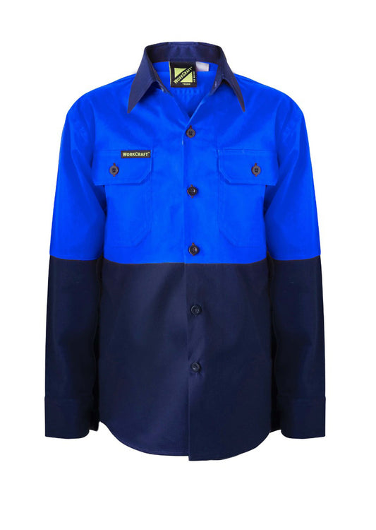 This product is made by Workcraft and distributed by B-Protected. The Kids Two Tone Shirt has the part number of NCC-WSK128