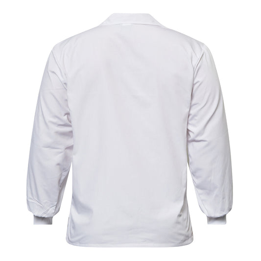 This product is made by Workcraft and distributed by B-Protected. The Jac Shirt With Modesty Insert Suitable For Food Industry has the part number of NCC-WS3015