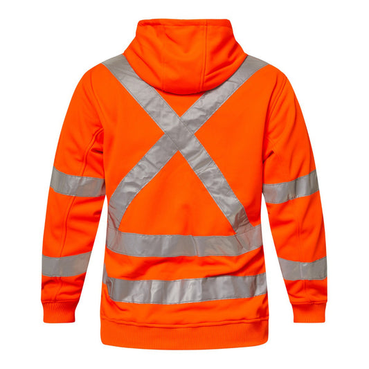 This product is made by Workcraft and distributed by B-Protected. The Hi Vis Hoodie With X-Tape has the part number of NCC-WT8016