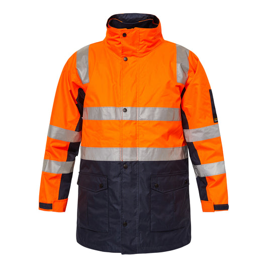 This product is made by Workcraft and distributed by B-Protected. The Hi Vis 4 In 1 Jacket With Tape has the part number of NCC-WW9013