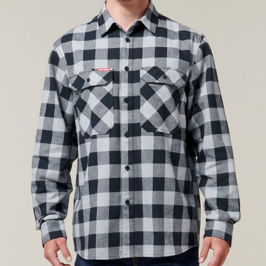 This product is made by Hard Yakka and distributed by B-Protected. The Check Flannel Shirt Long Sleeve has the part number of Y07017