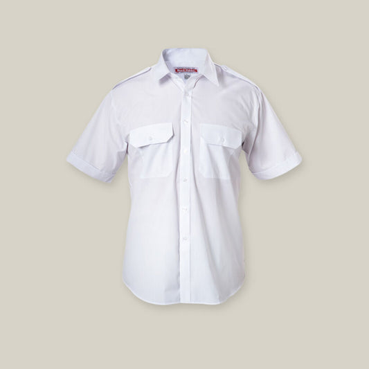 Permanent Press Short Sleeve Epaulette Shirt - made by Hard Yakka