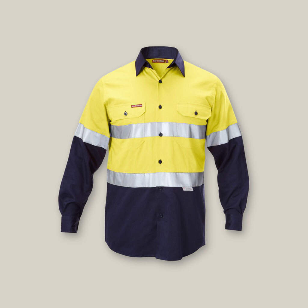 Hi Vis Long Sleeve Ref Shirt - made by Hard Yakka