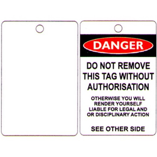 Pack of 100 100x150mm Blank White Tags - made by Signage