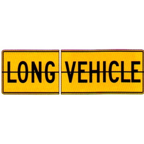 2 Piece Long Vehicle Sign - made by Signage
